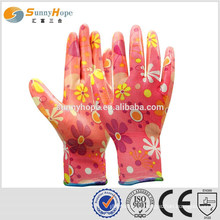 SUNNYHOPE nitrile ladies garden gloves